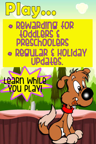 Puppy Quiz Games for Toddlers - Puzzles, Memory Match & Sounds screenshot 2