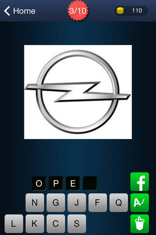 One Pic 1 Word - (Car Logos, Interesting puzzle game) screenshot 3