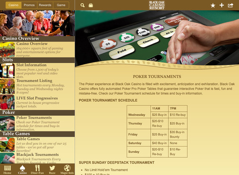 【免費旅遊App】Black Oak Casino Resort-APP點子