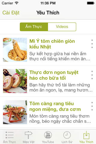 ATV - Ẩm Thực Việt, Hướng Dẫn Nấu Ăn, Các Món Ngon, Nước Uống, Mẹo Vặt Ẩm Thực Ở Việt Nam screenshot 3