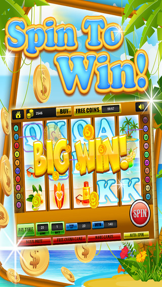 【免費遊戲App】Aloha Beach Slots Classic - Caribbean Island Vacation Journey Slot Machine Games HD-APP點子