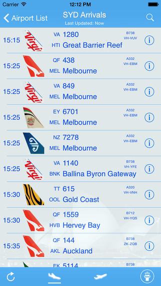 Australia Airport - iPlane Flight Information
