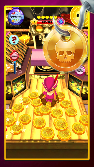 Pirate King Golden Coin Dozer Machine : A real buried treasure in seven seas journey