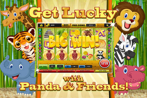 A Baby Panda Slots Casino - Big Winner & Bonus Prize Wheel Slot Machine Games Free screenshot 4