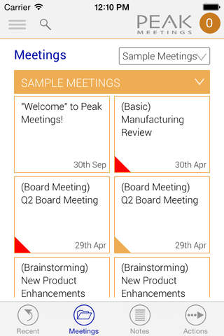 Peak Meetings screenshot 2
