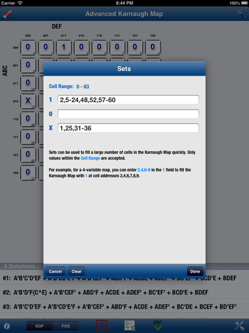 【免費教育App】Advanced Karnaugh Map-APP點子