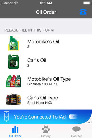 Oil Orders screenshot 2