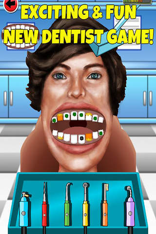 Crazy Celebrity Little Dentist Teeth & Nose Doctor Office Kids Game screenshot 2