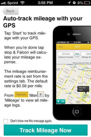 Falcon: Simple Mileage Tracker screenshot 3