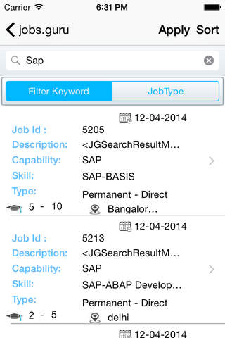 jobs.guru screenshot 2