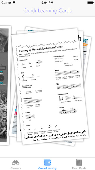 【免費教育App】Musical Quick-Learn Term & Flashcard: Image and Video illustrations with interesting facts sheet-APP點子