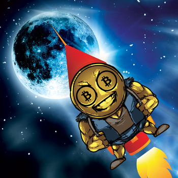 Bitcoin to the Moon - Fly to the Moon Jetpack Game 遊戲 App LOGO-APP開箱王