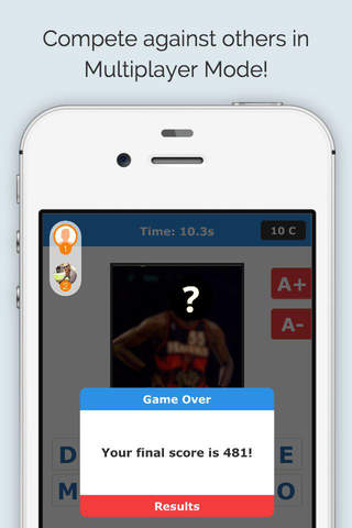Guess Game for Basketball Players - Multiplayer Trivia Quiz Edition screenshot 2