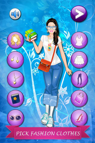 Student Style - Dress Up Game for Girls screenshot 2
