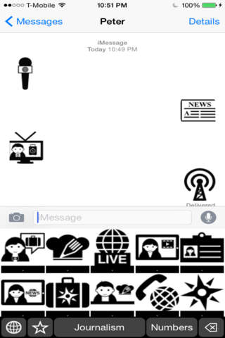 Journalism Stickers Keyboard: Using Journalist favorite Icons to Chat screenshot 4