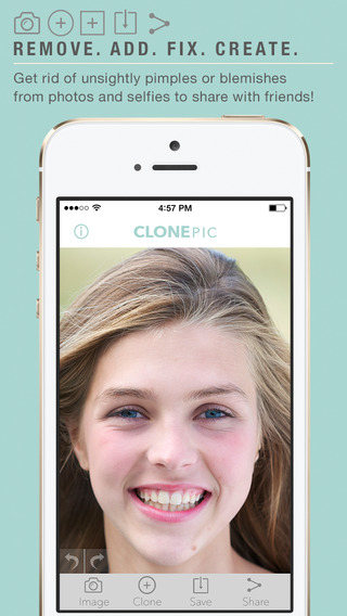 ClonePic - Retouch Edit and Share a Photo Instantly