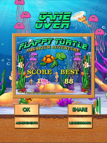 【免費遊戲App】Flappy Turtle Aquarium Adventure Pro-APP點子