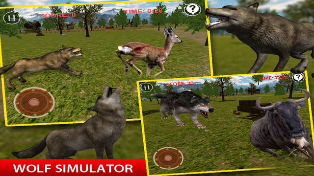 Wild Wolf Attack Simulator 3D