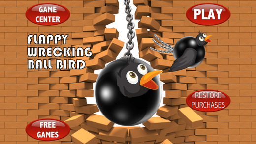 Flappy Wrecking Ball Bird