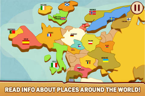 World Map Puzzle Prof screenshot 2