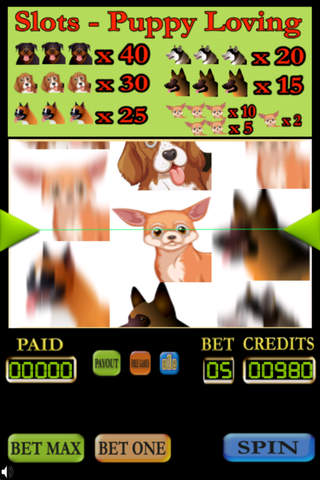 Slots - Puppy Loving screenshot 2