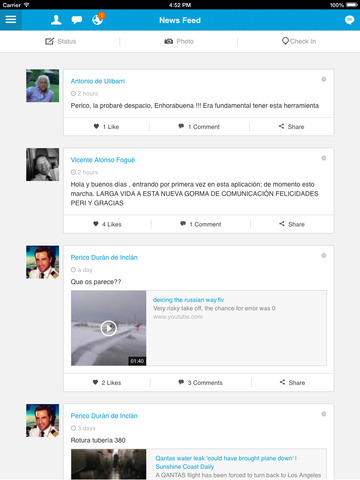 WeFly, the pilot network for iPad screenshot 2