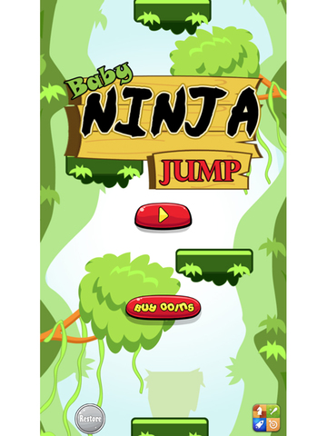 【免費遊戲App】Baby Ninja Jump HD-APP點子