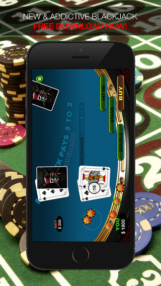 Aarghh PIRATE BlackJack KING - Play the Atlantic City and Online Casino Card Game with Real Las Vega