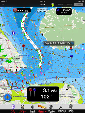 免費下載交通運輸APP|New Zealand nautical Chart HD: marine & lake gps waypoint, route and track for boating cruising fishing yachting sailing diving app開箱文|APP開箱王