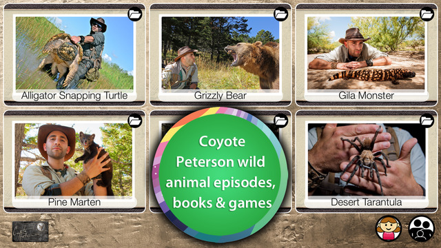 Wild Animal Adventures with Coyote Peterson - Educational Videos Games and Activities for Children