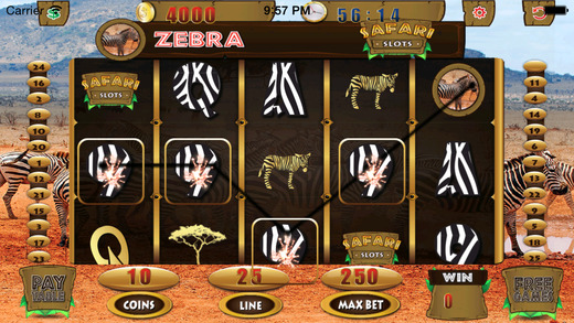 Safari Slots - Free Video Slot Games with Desert Jungle Treasure and Loins Casino Game