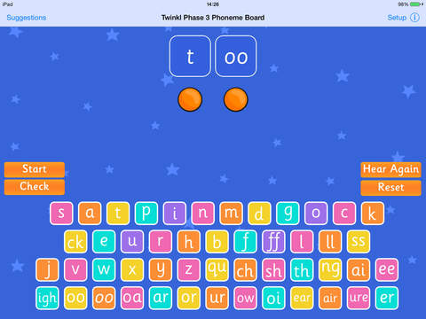 Twinkl Phase 3 Phoneme Board - Spelling Game screenshot 4