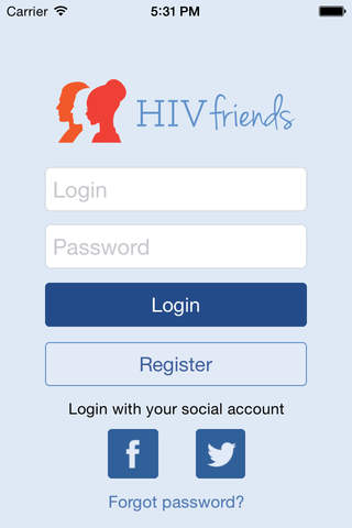 HIVfriends screenshot 2