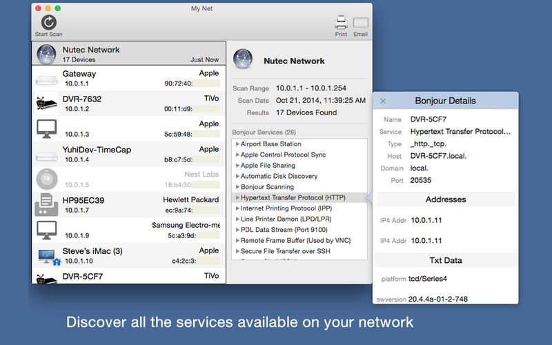My Net - Network Scanner - 查看接入 Wi-Fi 网络的设备[OS X]丨反斗限免