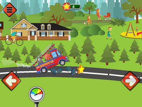 Animated puzzles cars city