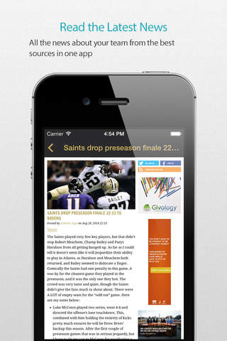New Orleans Football Alarm Pro screenshot 3