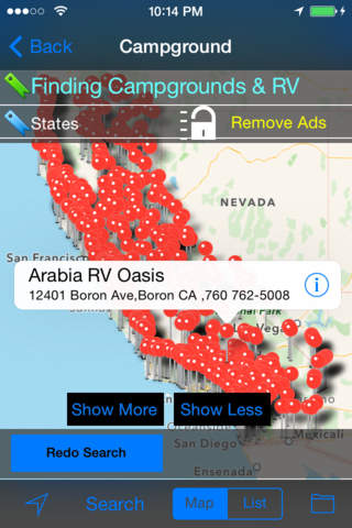 Road Trip Finder with Live Street Map View - Great Road Trip screenshot 2
