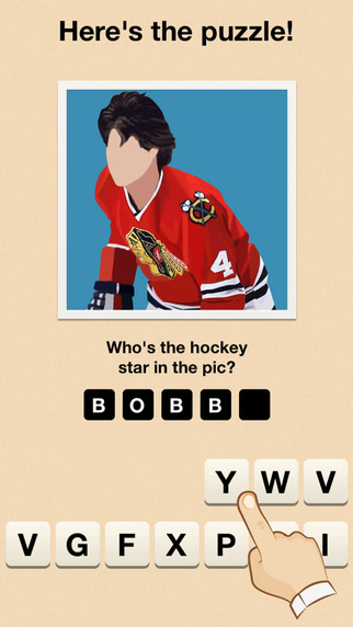 【免費遊戲App】Hi Guess the Hockey Star-APP點子