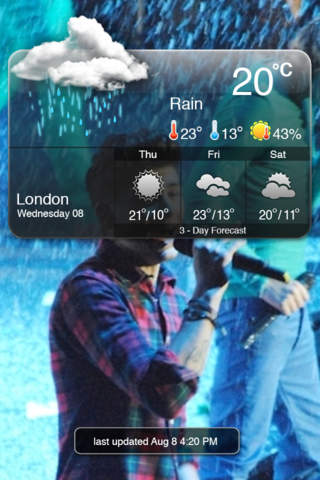 Weather: One Direction Edition Free screenshot 3