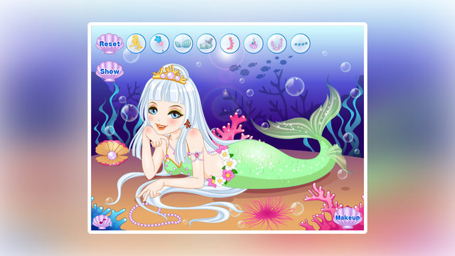 【免費遊戲App】Beach Mermaid Princess-APP點子