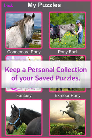 Pony Puzzles- cute jigsaw puzzles for Kids of All Ages screenshot 3