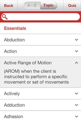 Key Terms:  Palpation and Movement screenshot 3