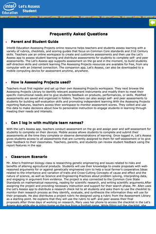 Intel® Education Let's Assess for iPhone screenshot 3