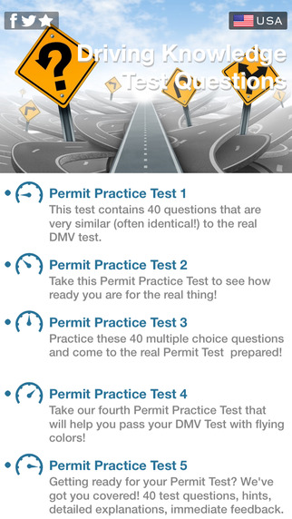 US DMV Driving Test 2015