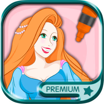 Paint and Color Princesses –coloring book - Premium 娛樂 App LOGO-APP開箱王