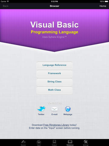 【免費書籍App】Visual Basic Programming Language-APP點子