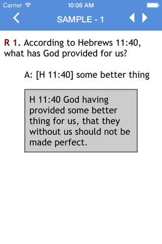 Question-Pro AACS Hebrews-Peter screenshot 2