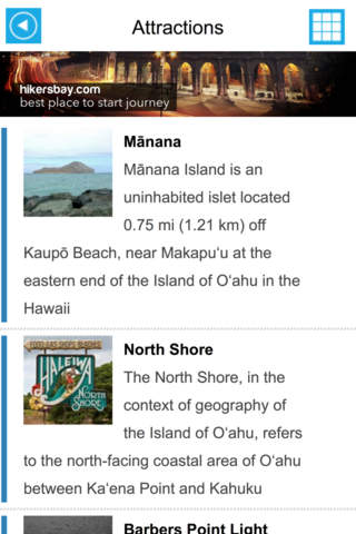 Oahu Hawaii USA Offline GPS Map & Travel Guide Free screenshot 3