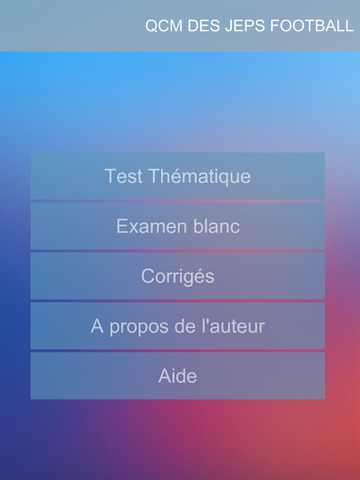 【免費教育App】QCM Révision DES JEPS FOOTBALL-APP點子