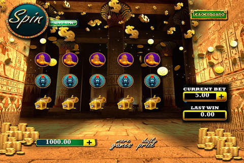 Ancient Egyptian Pharaoh Slots - Free Casino Game & Feel Super Jackpot Christmas Party and Win Mega-millions Prizes screenshot 3